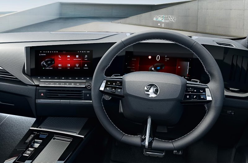 astra cockpit and steering wheel