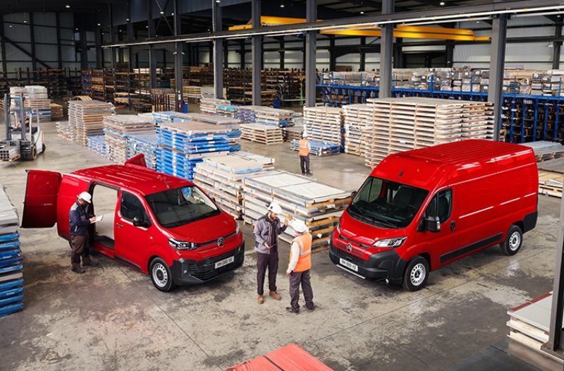Citroen Relay van in warehouse