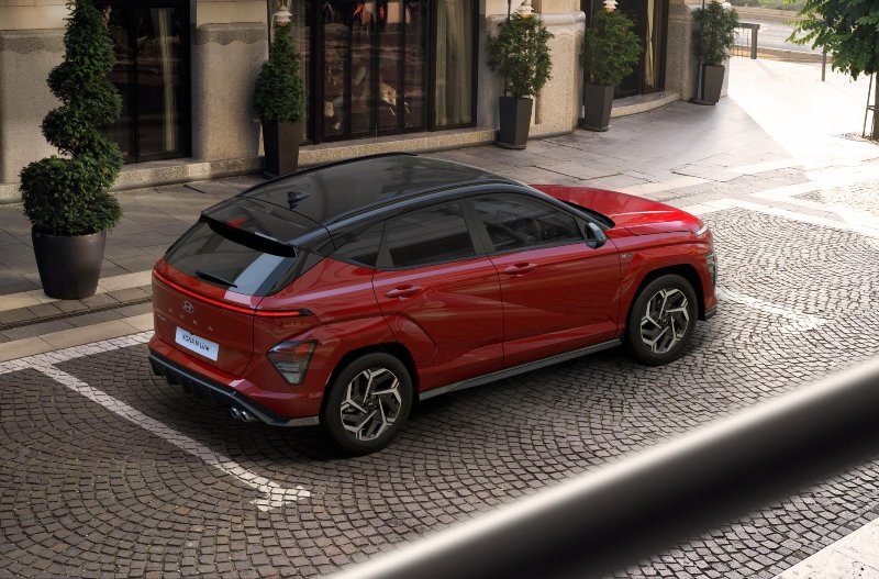 Hyundai Kona exterior red