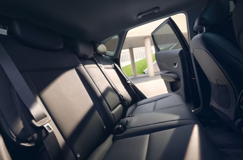 Hyundai Kona rear seats interior