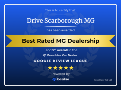 Drive MG Scarborough Shines in the Google Review League