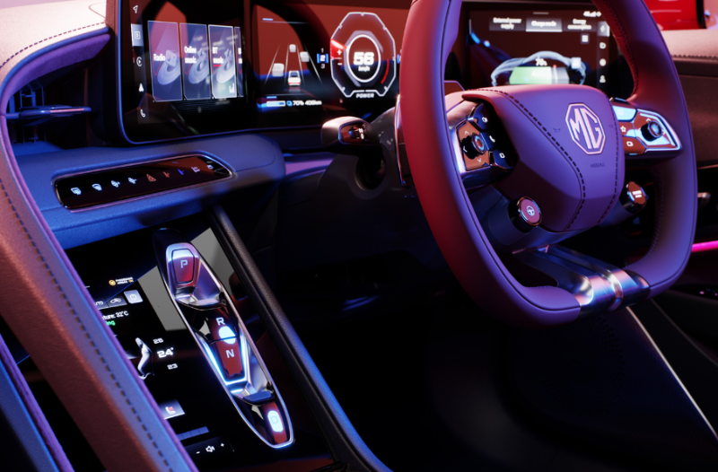 mg cyberster cockpit and technology