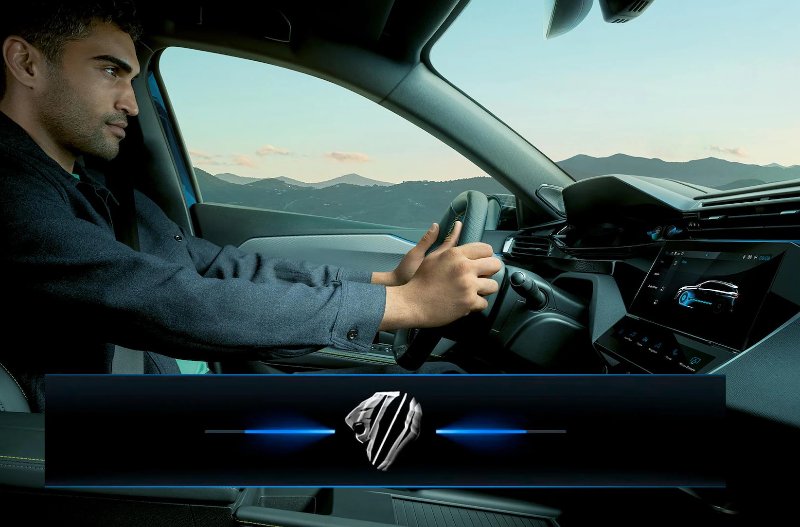 peugeot 308 SW man driving car
