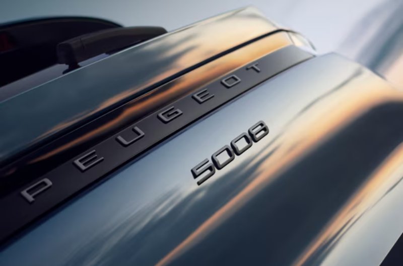 peugeot 5008 from the back with logo