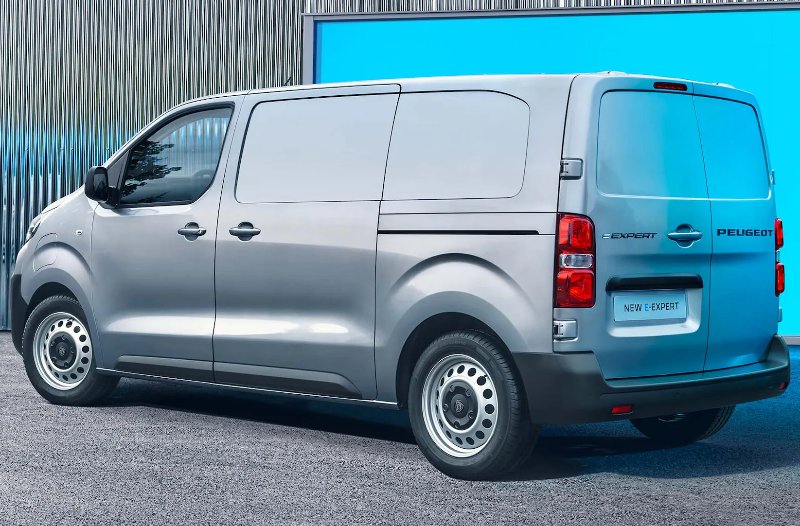 peugeot E-Expert in grey from the rear