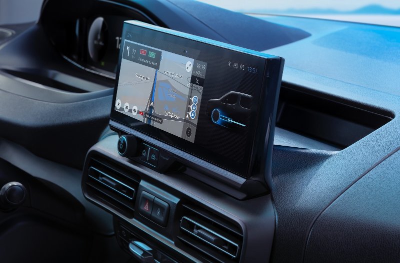 Peugeot Partner infotainment screen