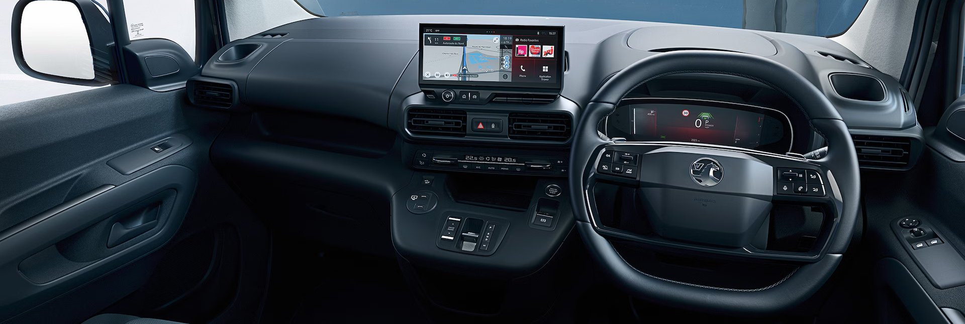 vauxhall combo electric van cockpit