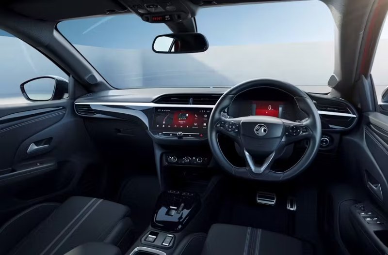 vauxhall corsa cockpit and steering wheel